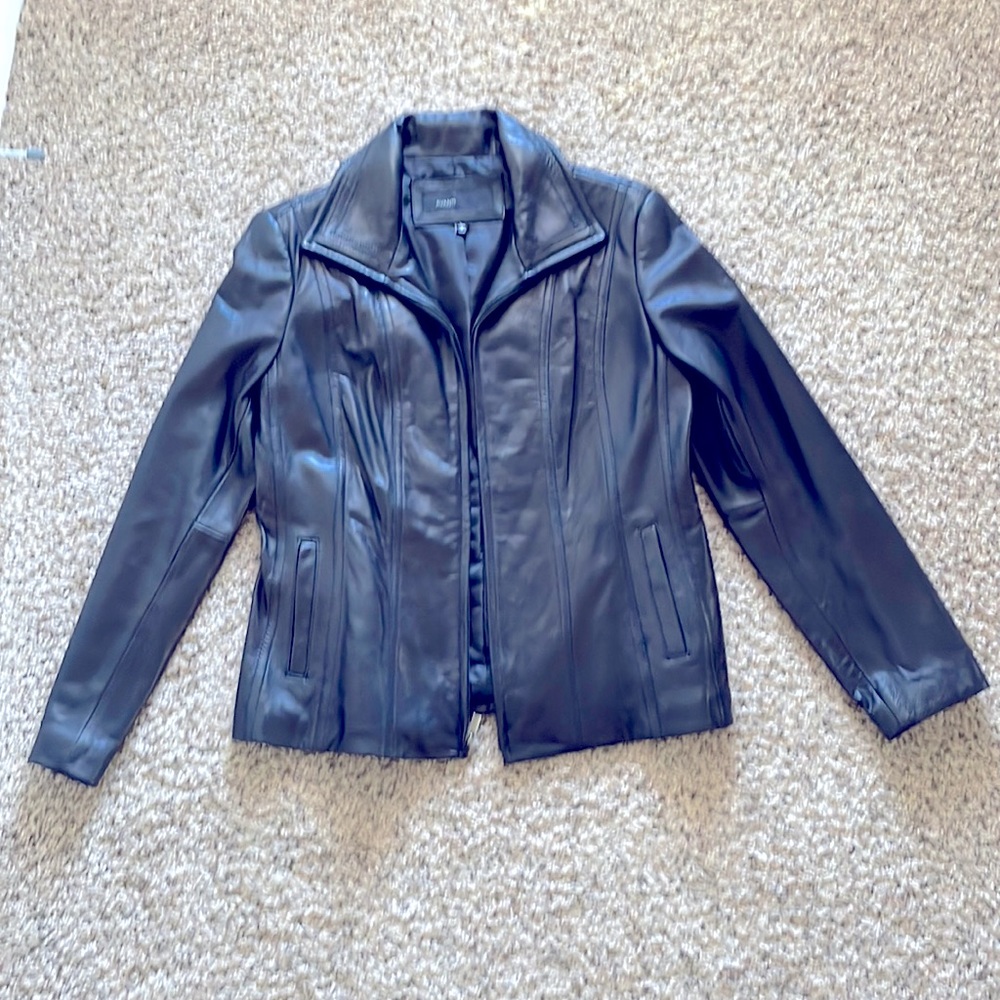 Rare Vintage Avanti Soft Black Leather Jacket Sz L